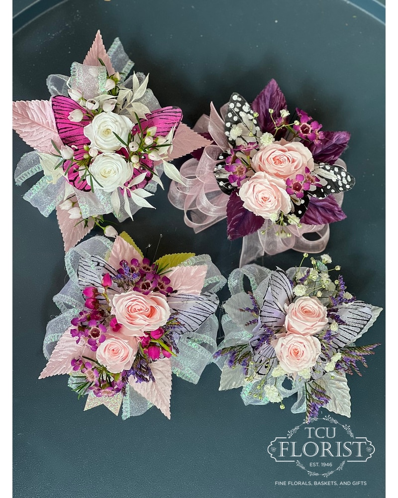 Butterfly Corsages in Fort Worth TX - TCU Florist & Flower Delivery