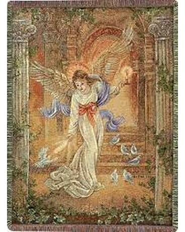 Angel Of Light Tapestry Throws Flower Arrangement