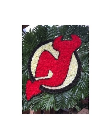 NJ Devils Flower Arrangement