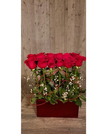 Valentines Dozen Flower Arrangement