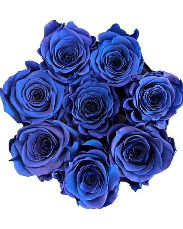 Blue Rose Box (Eternal Roses) Flower Arrangement