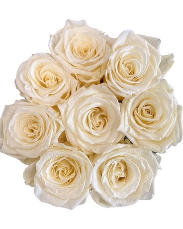 White Rose Box (Eternal Roses) Flower Arrangement