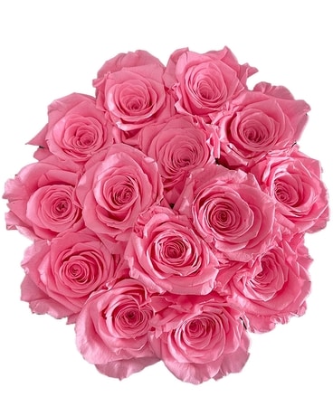 Pink Rose Box (Eternal Roses) Flower Arrangement