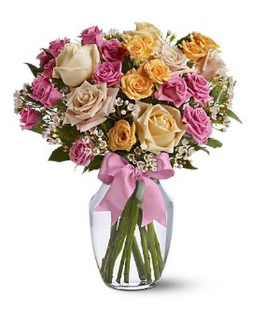 Springtime Roses Flower Arrangement