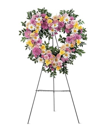 Loving Heart Tribute Flower Arrangement