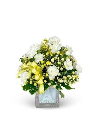 Welcome Little One - Neutral Flower Arrangement