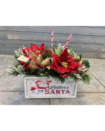 Letters to Santa Flower Arrangement