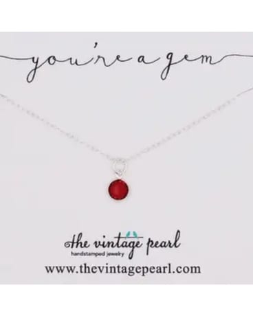 You're a Gem Necklace by Vintage Pearl Gifts