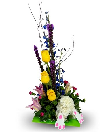 Bunny Butt Flower Arrangement
