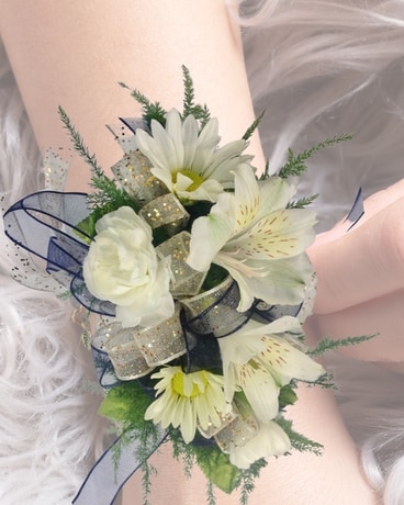White Mix Flower Corsage Corsage