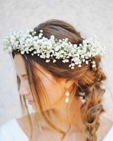 Babies Breath Floral Crown Flower Arrangement