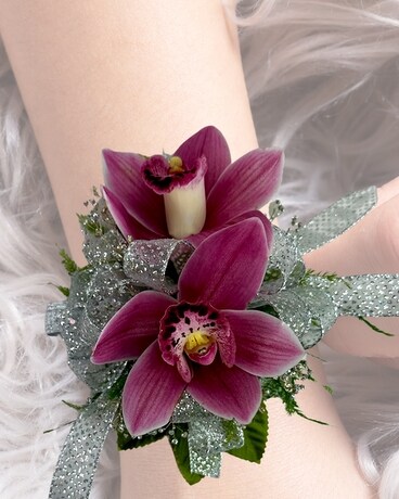 Double Mini Cymbidium Corsage Corsage
