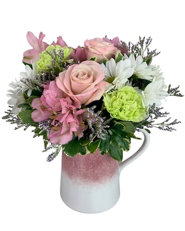 Blushing Blossoms Flower Arrangement