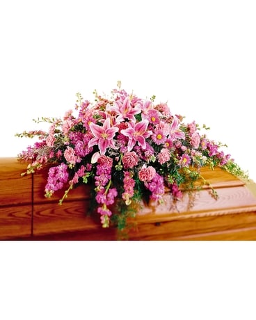 Fragrant Casket Spray Funeral Casket Spray Flowers