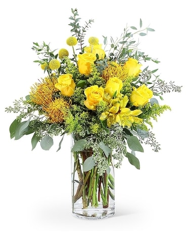 Yellow Vibrance Flower Arrangement