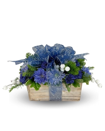Sapphire Holiday Flower Arrangement