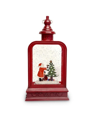 LED Shimmer Santa Scene Lantern Gifts