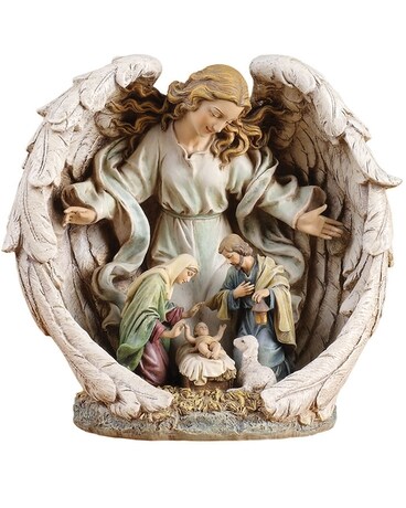 Guardian Angel with Holy Family Gifts