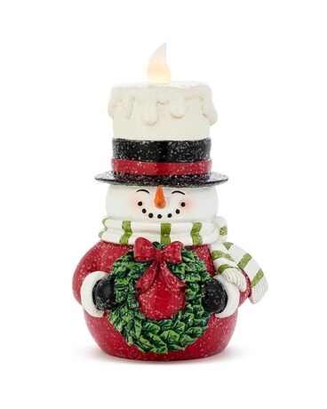 LED Candle Snowman Gifts