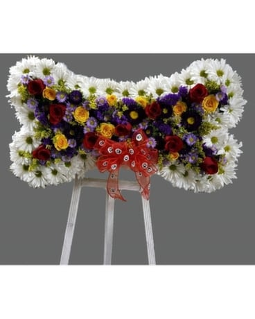 Floral Dog Bone Custom product