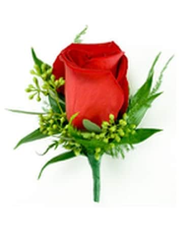 Fancy Rose Boutonniere - Choose Your Color Boutonniere