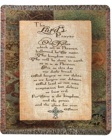 The Lord's Prayer Throw Gifts