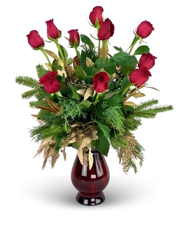 Tuesday Special: A Christmas Dozen Upgrade Flower Arrangement