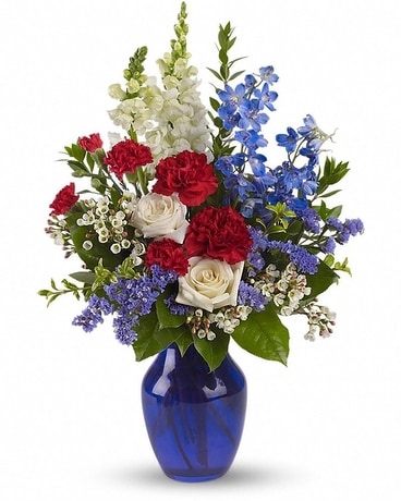 From Sea to Shining Sea Flower Arrangement