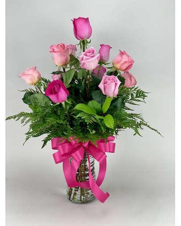 Tuesday Special: Shades of Pink Roses in Wichita KS - Tillie's Flower Shop