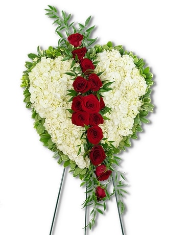 Lost Love Heart Funeral Arrangement