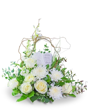 Safe Haven Heart Keepsake Flower Arrangement
