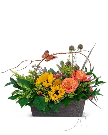 A Walk At Sunset Flower Arrangement