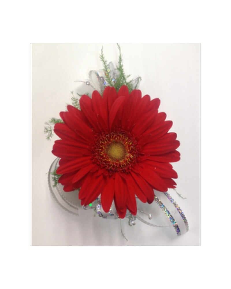 C-37 Gerbera Corsage in Wichita KS - Tillie's Flower Shop