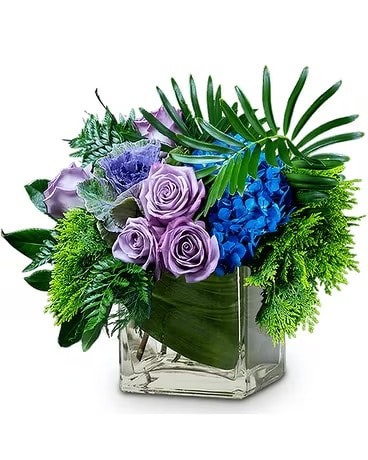 Moody Blues Afternoon Flower Arrangement