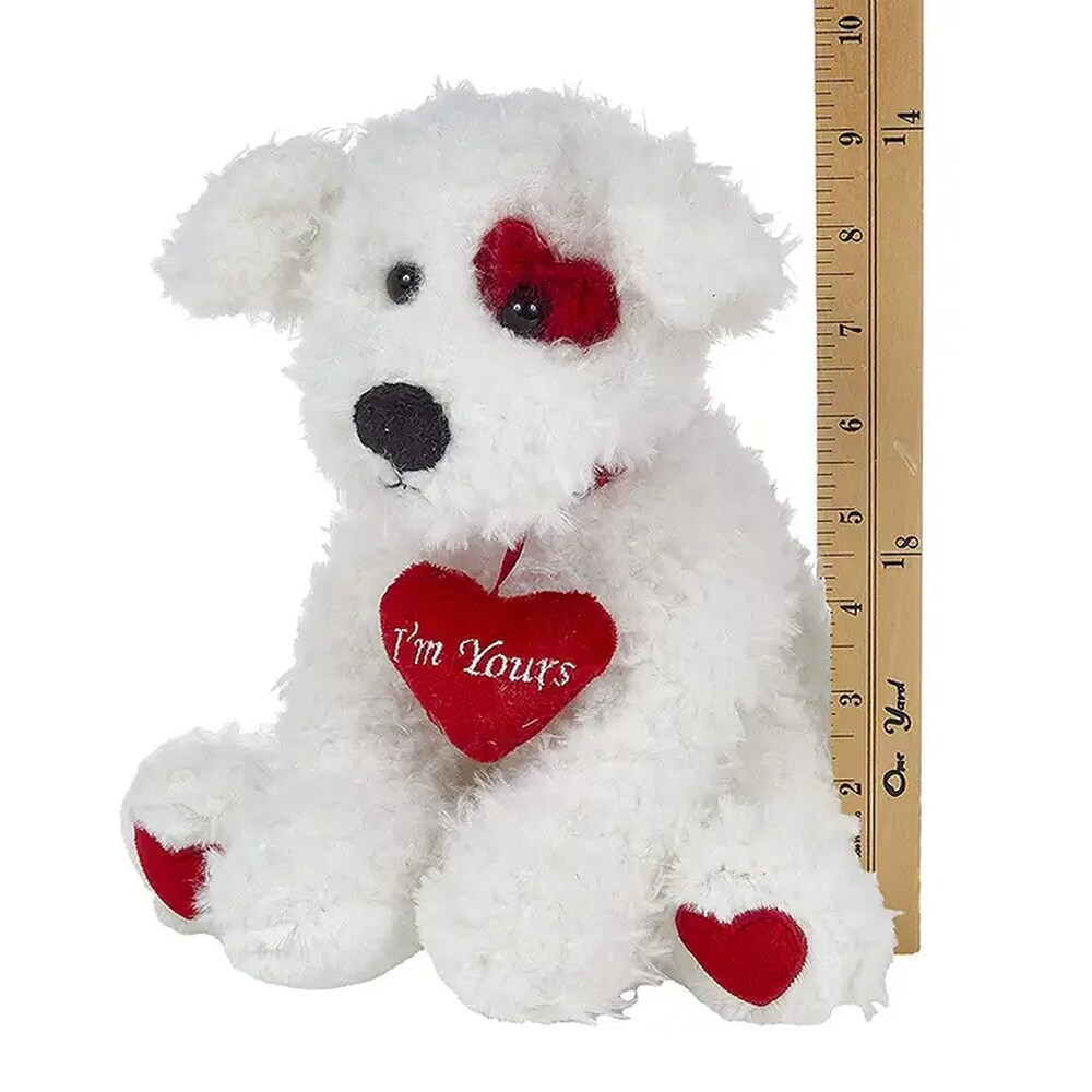 Valentines day dog stuffed top animal