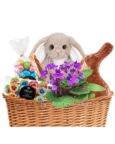 Easter Bunny Basket with Chocolate Gift Basket