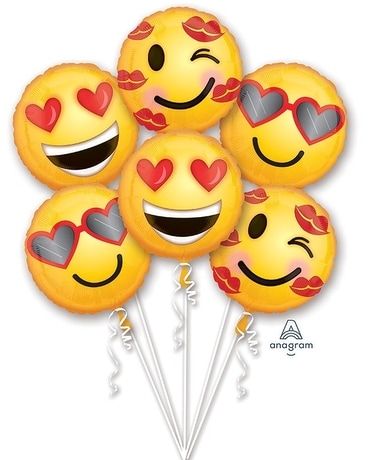 Emoji of Love Balloon Bouquet Balloon Bouquet