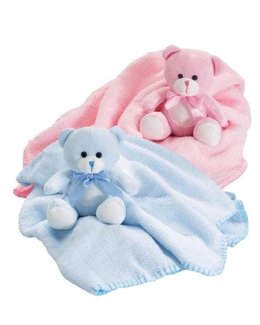 Baby discount teddy comforter