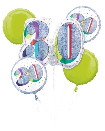 30 - 40 - 50 Birthday Balloon Bouquet Balloon Bouquet