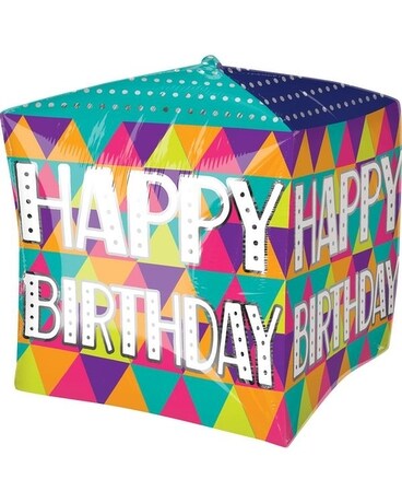 Happy Birthday Cubez Balloon Balloons