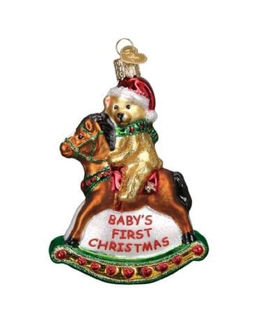 Baby's 1st Christmas Rocking Horse Ornament Gifts
