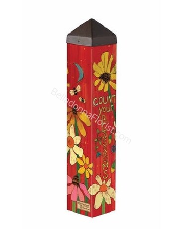 Count Your Blossoms 20in Art Pole Gifts