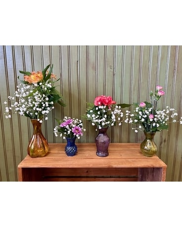 Set of 4 Vases Flower Arrangement