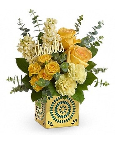 Teleflora's Shimmer Of Thanks Bouquet Flower Arrangement