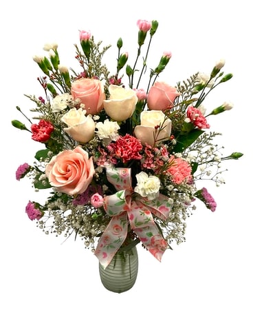 White Oak’s Playful in Pink Flower Arrangement