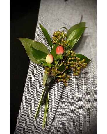 Greens Boutonniere Flower Arrangement