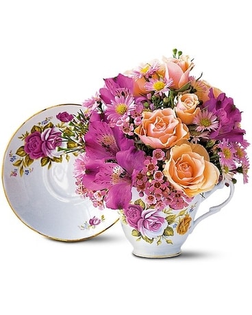 Tea Party Time Flower Arrangement