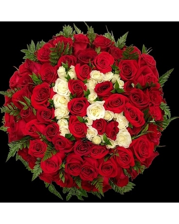 Personalized Rose Garden Flower Arrangement