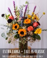 Extra Large Tall & Classic size,  inches height and  inches wide.