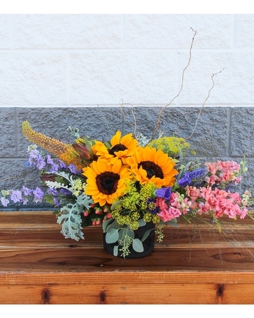 Rocky Mountain Tribute Low and Lush Altar Flower Arrangement
